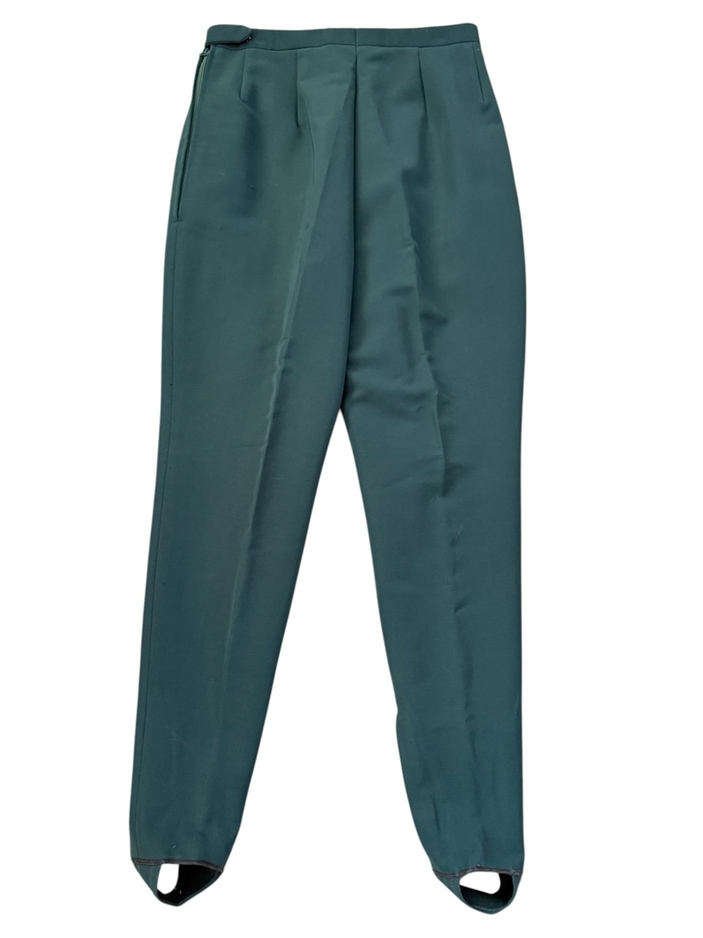 Vintage Spinnerin Swiss Wool Blend Alpine Stirrup Pants Green 16R Fits 26x27.5